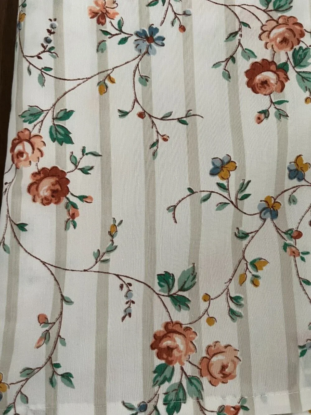 Vintage 1980s JCPenney Susan Cottagecore Roses Full/Queen Flat Sheet Pillowcases